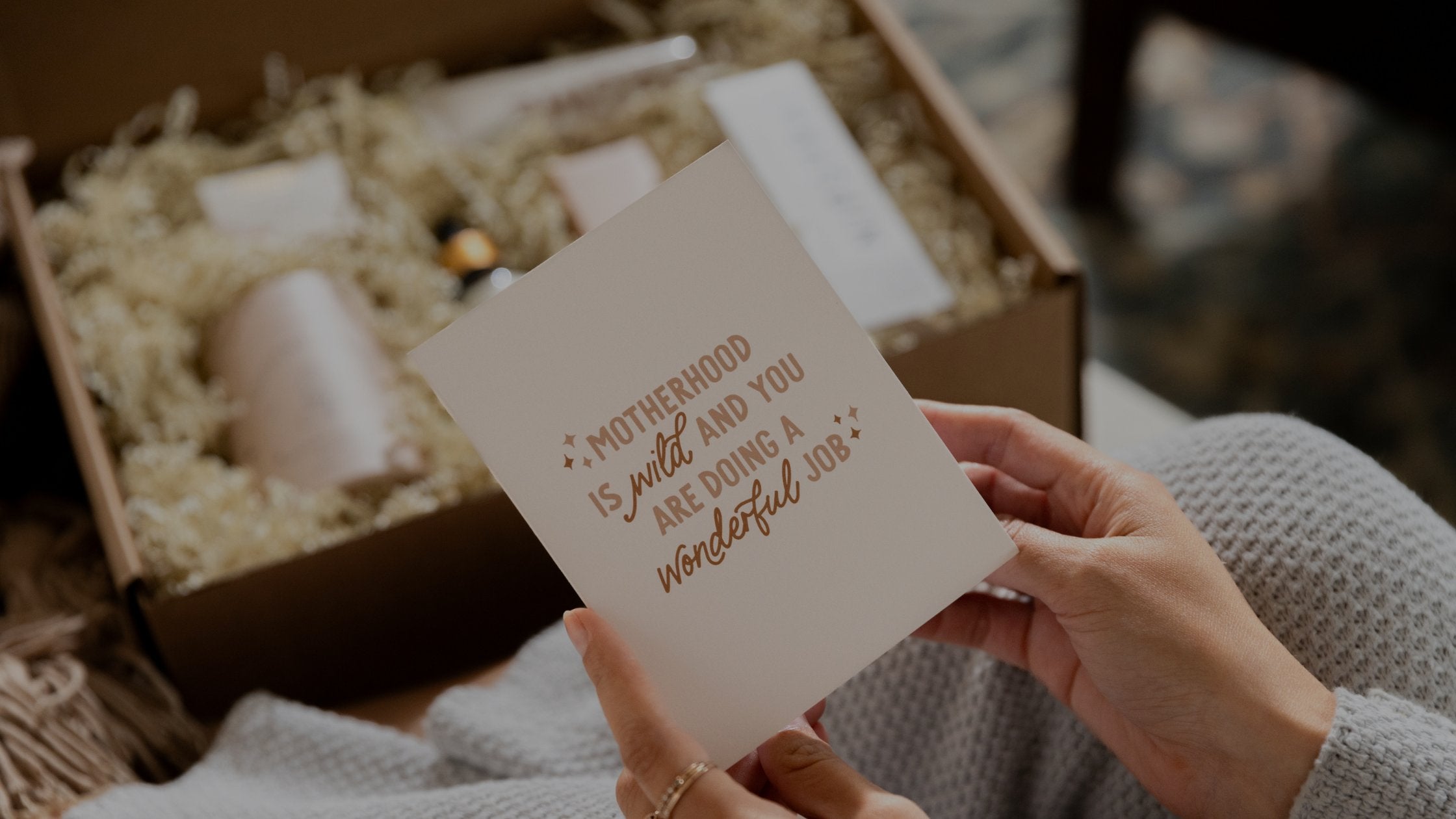doula client gift box with card