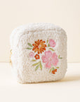 Teddy Square Floral Pouch