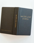 'One Line A Day' Fabric Journal (Black)