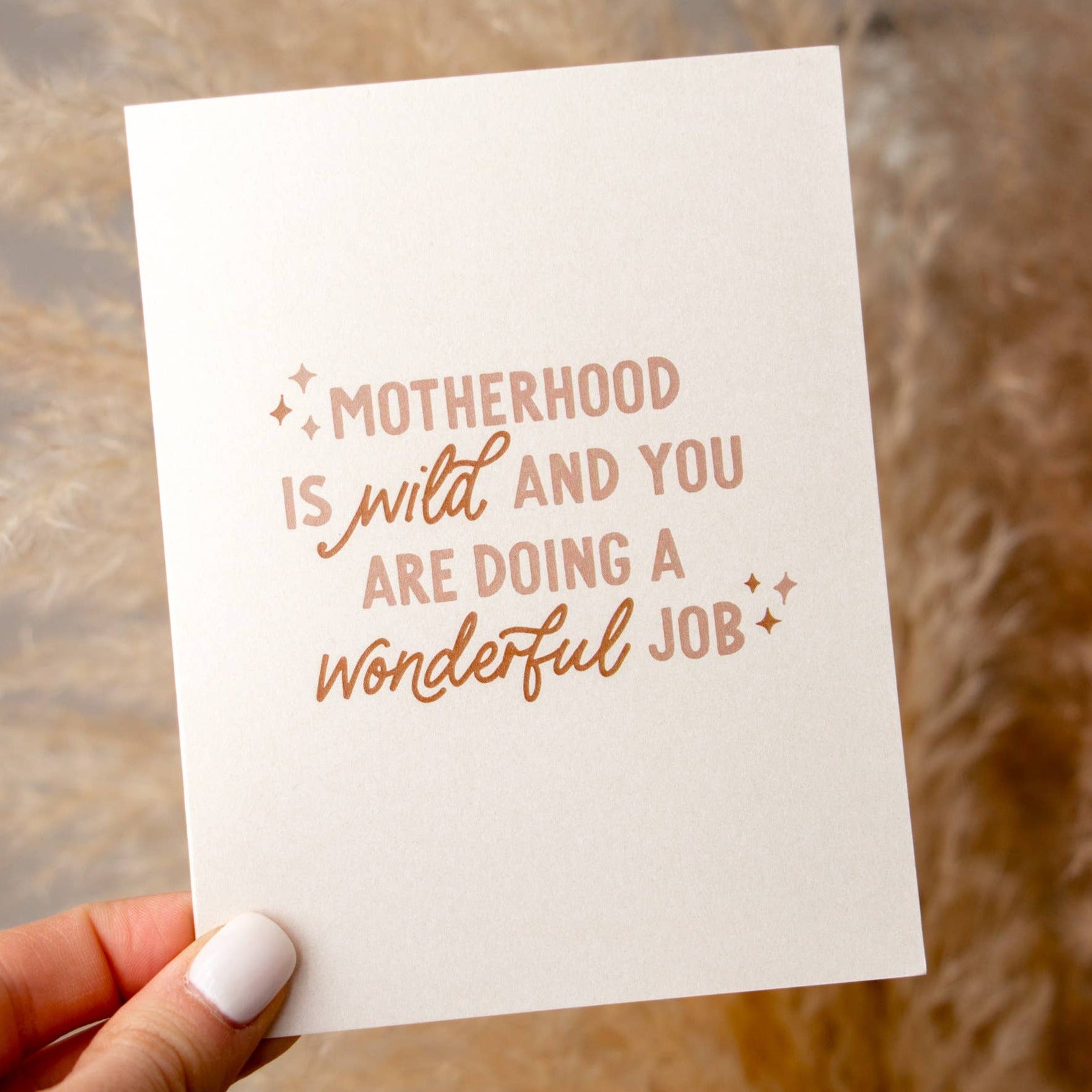 'Motherhood is Wild' Card