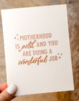 'Motherhood is Wild' Card
