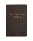 'One Line A Day' Fabric Journal (Black)