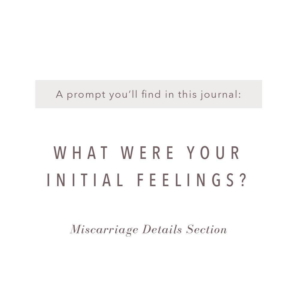 Miscarriage Grief Journal