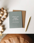 'Simply No Words' Sympathy Card