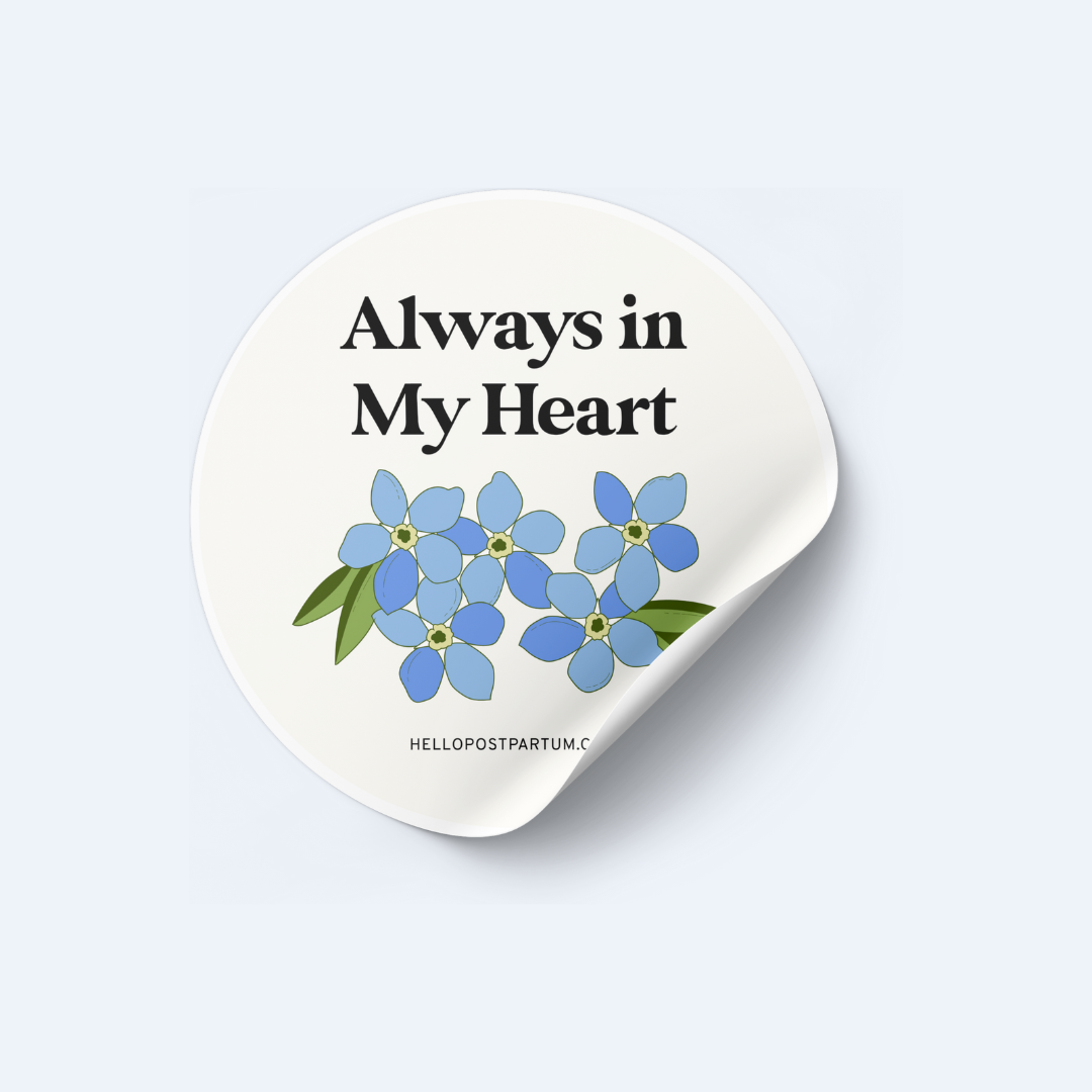 'Always in My Heart' Baby Loss Sticker
