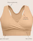 French Terry Racerback Nursing & Sleep Bra (Redwood)