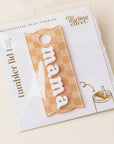 Tumbler Lid Tag-Mama