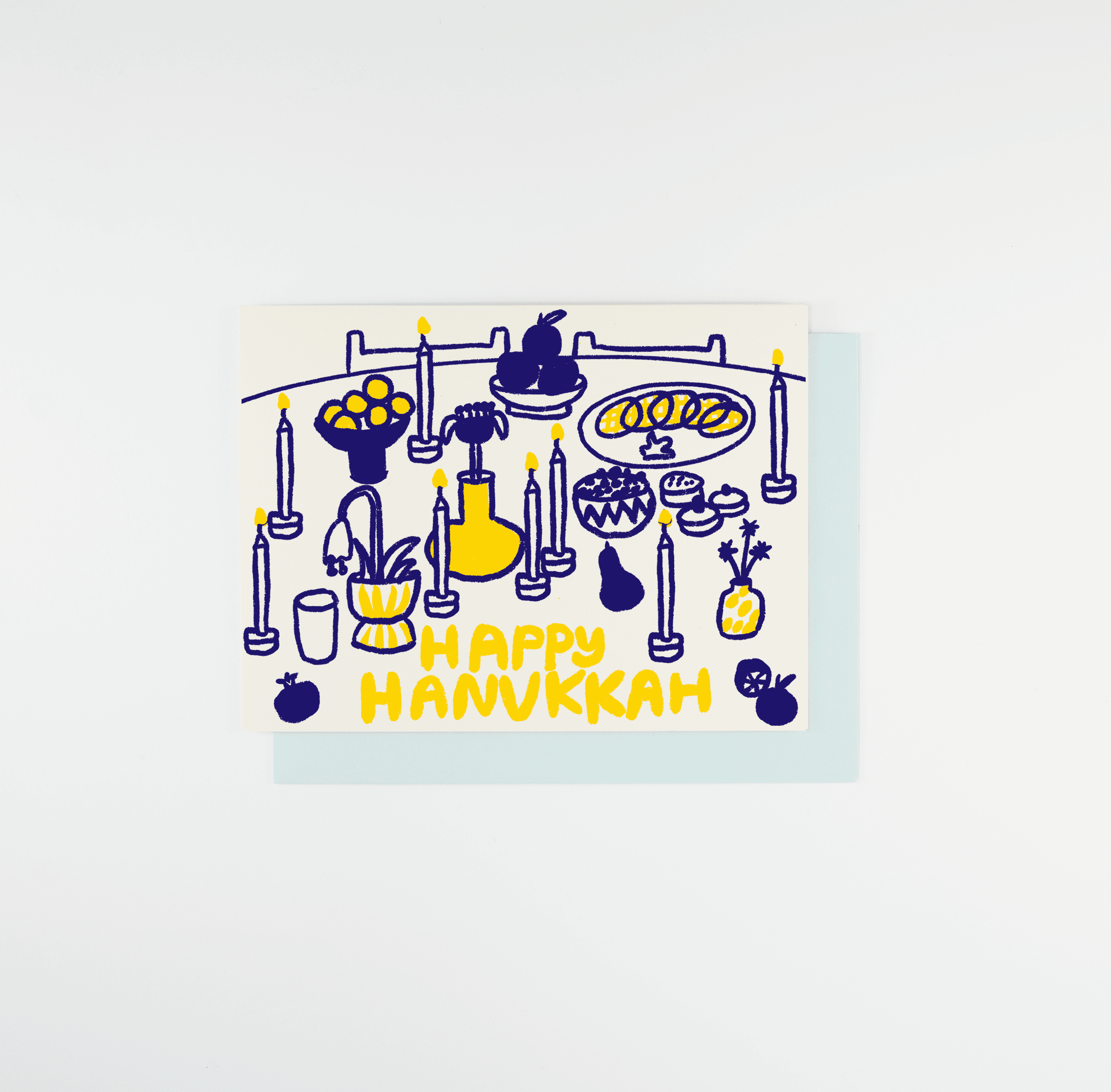 'Happy Hanukkah' Holiday Card