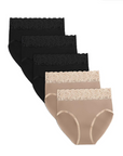 High-Waisted Postpartum Underwear in Neutral (5-Pack)