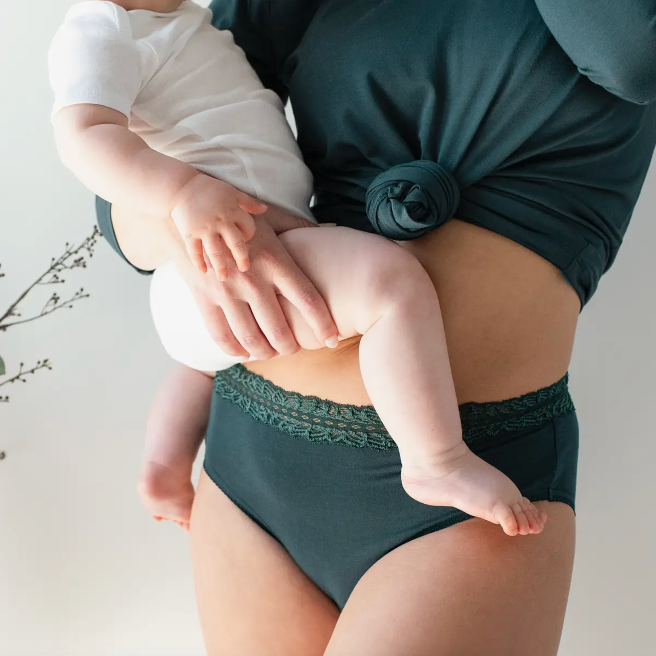 High-Waisted Postpartum Underwear in Dusty Hues (5-Pack)
