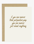 'First Postpartum Poop' Card