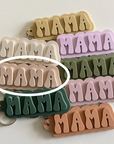 Neutral 'Mama' Acrylic Keychain with Keyring