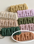 Neutral 'Mama' Acrylic Keychain with Keyring