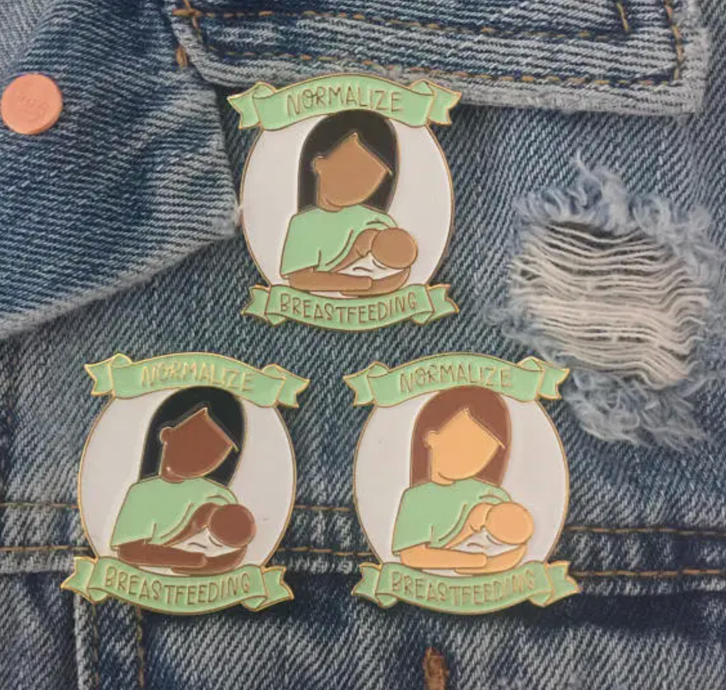 'Normalize Breastfeeding' Enamel Pin