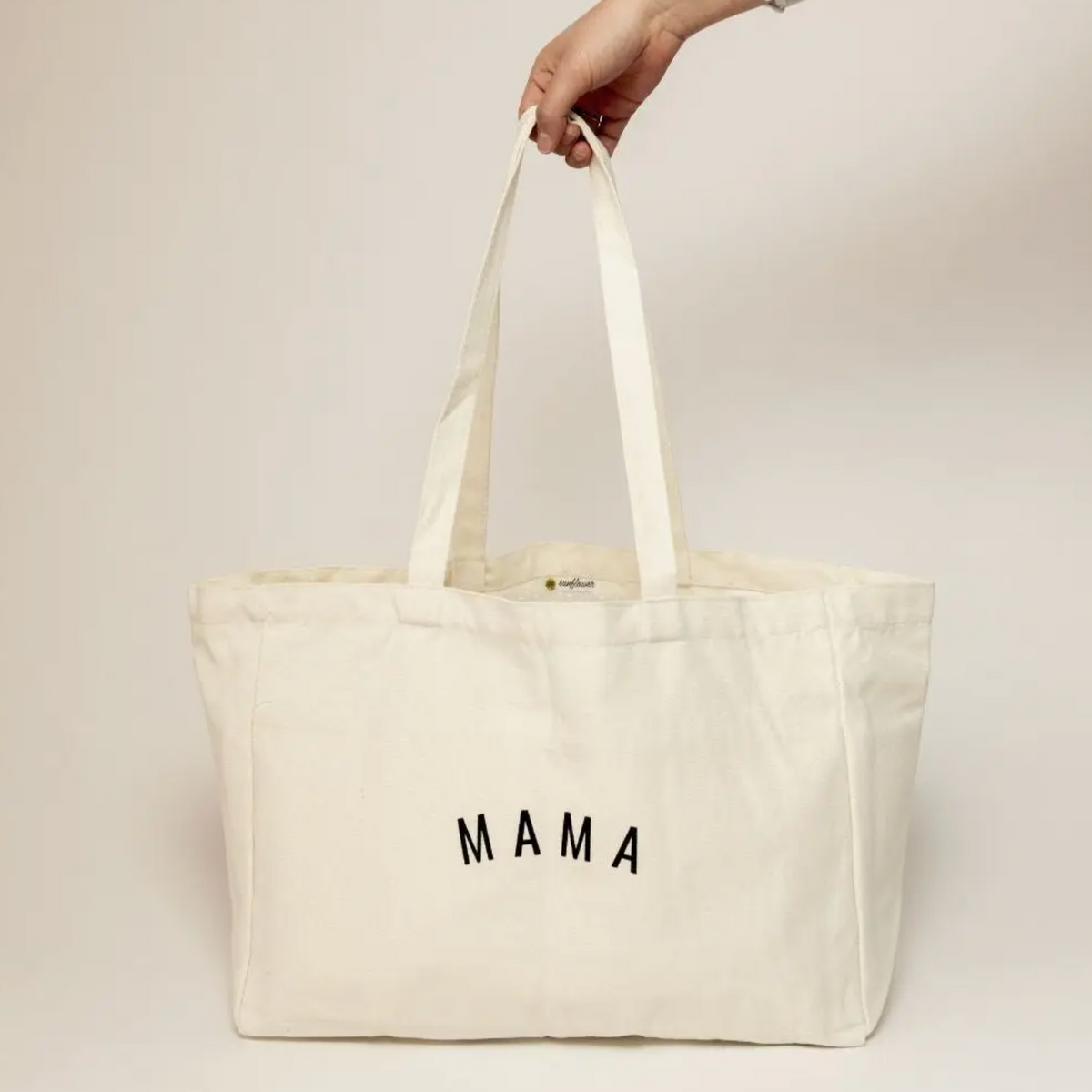 Oversized 'Mama' Canvas Tote with Pockets – Hello Postpartum