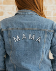 Embroidered 'Mama' Denim Jacket