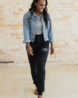 Embroidered 'Mama' Denim Jacket