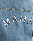 Embroidered 'Mama' Denim Jacket