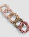 Petite Satin Scrunchie Set in Terracotta (6)