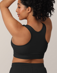 French Terry Racerback Nursing & Sleep Bra (Black)