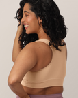 French Terry Racerback Nursing & Sleep Bra (Beige)