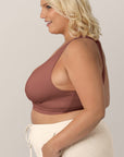 French Terry Racerback Nursing & Sleep Bra (Redwood)